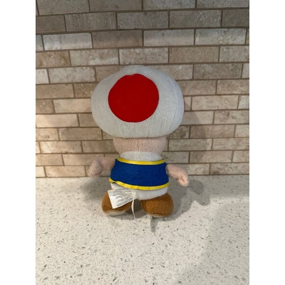 Super Mario Toad Plush Toy Stuffed Animal Nintendo Collectible 8 inch - Picture 2 of 3